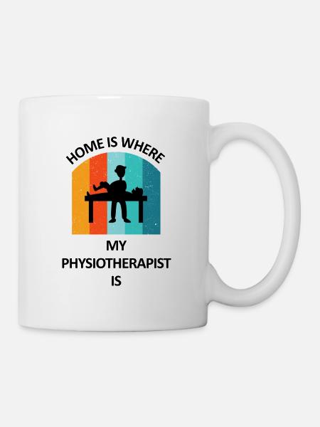 Physiotherapist Humorous Gift Saying Funny - Mug - white
