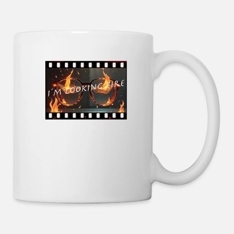 I'm looking fire - Tasse - Weiß