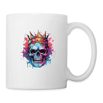Roi Crâne 1 - Mug blanc - blanc - Droite
