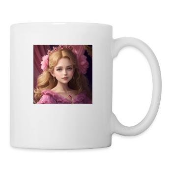 princesse blonde - Mug blanc - blanc - Droite