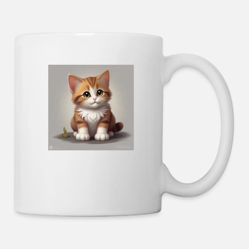 Niedliche Katze - Tasse - Weiß