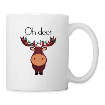 Ô cerf ! - Mug blanc - blanc - Droite