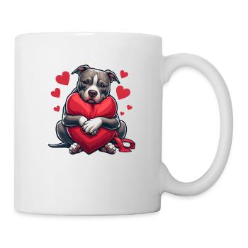Pitbull Amour - Mug blanc - blanc - Droite