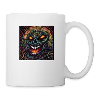 Abstraktion - Tasse - Weiß - Rechts