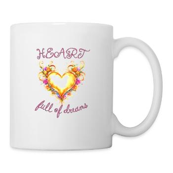 Heart Full Off Dreams - Mug - white - Right
