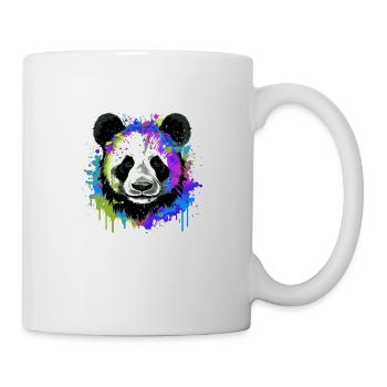 Panda Head Portrait Colorful - Mug - white - Right