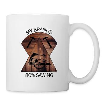 Charpentier, charpentier, charpentier, charpentier, artisan, bois - Mug blanc - blanc - Droite