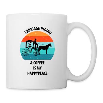 Coachman Carriage Horse-drawn Carriage Coffee - Mug - white - Right