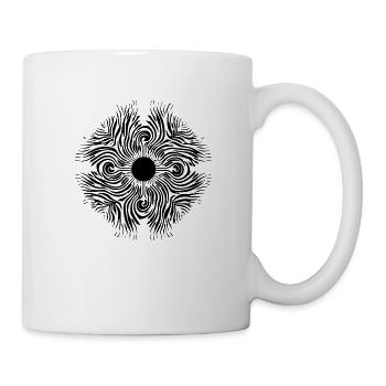 Innovation in Fashion: Chladni Oszillation prägt - Tasse - Weiß - Rechts