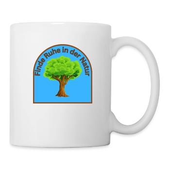 "Find peace in nature" - Saying - ApriNoeScor - Mug - white - Right