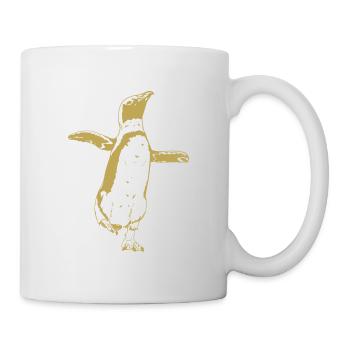 Illustrierte Designs mit Pinguin - Tasse - Weiß - Rechts