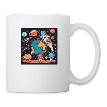 Wir sind die Erde - Tasse - Weiß - Rechts
