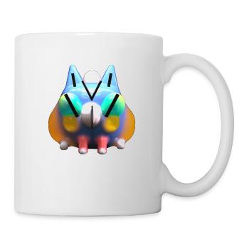 Chat en gelée - Mug blanc - blanc - Droite