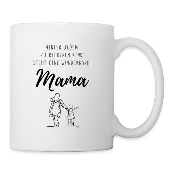 Derrière chaque enfant heureux - une maman merveilleuse - Mug blanc - blanc - Droite