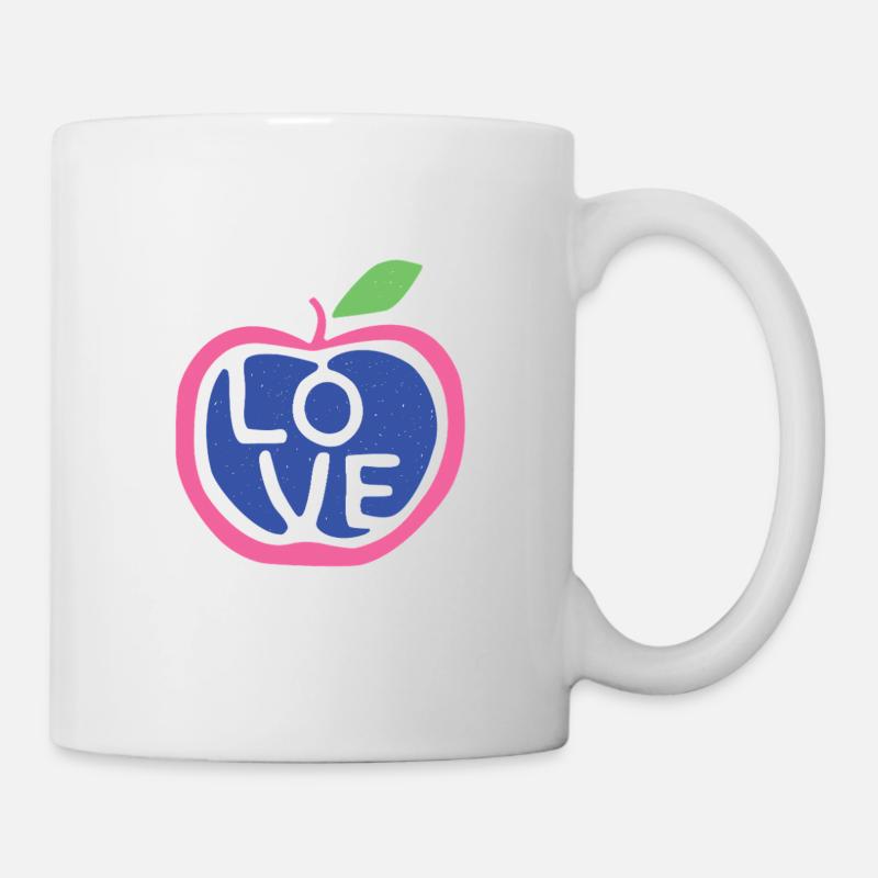 Liebesapfel - Tasse - Weiß