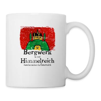 Bergwerk ist mein Himmelreich im Burgenland - Tasse - Weiß - Rechts