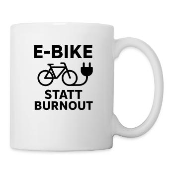 Fahrrad E-Bike Radsport Design - Tasse - Weiß - Rechts