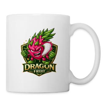 Drachenfrucht-Energetisches Maskottchen - Tasse - Weiß - Rechts