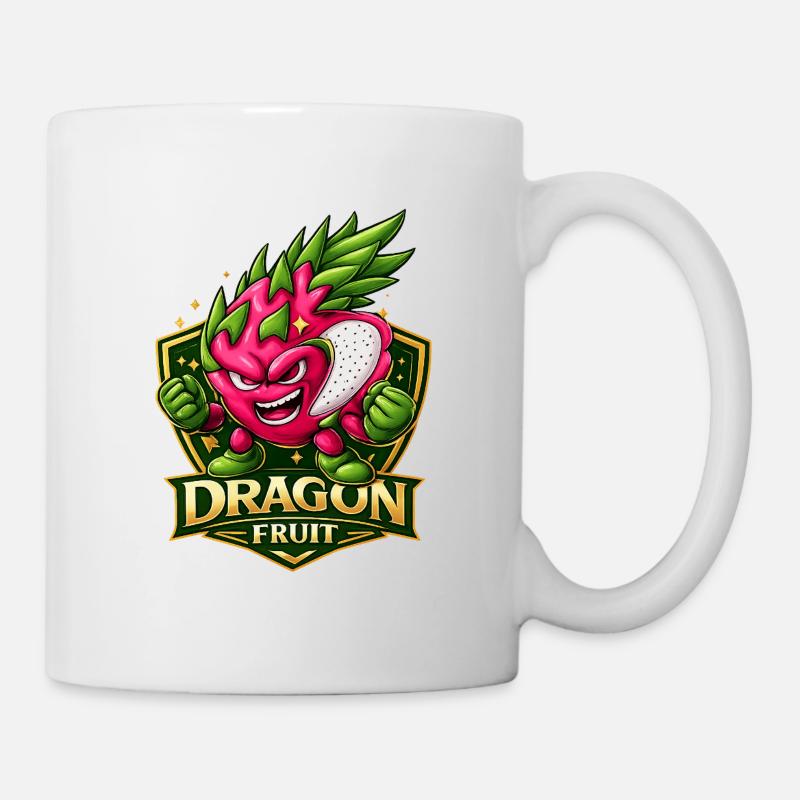 Dragon Fruit Energetic Mascot - Mug - white