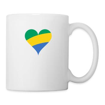 Gabon heart - Mug - white - Right