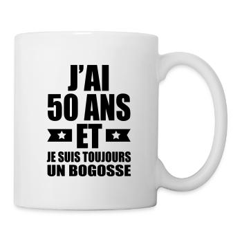 j'ai 50 ans et je suis toujours un bogosse - Mug blanc - blanc - Droite