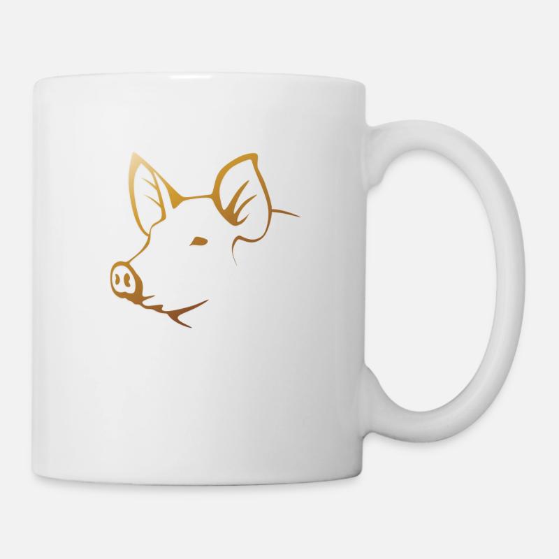 porc - Mug blanc - blanc