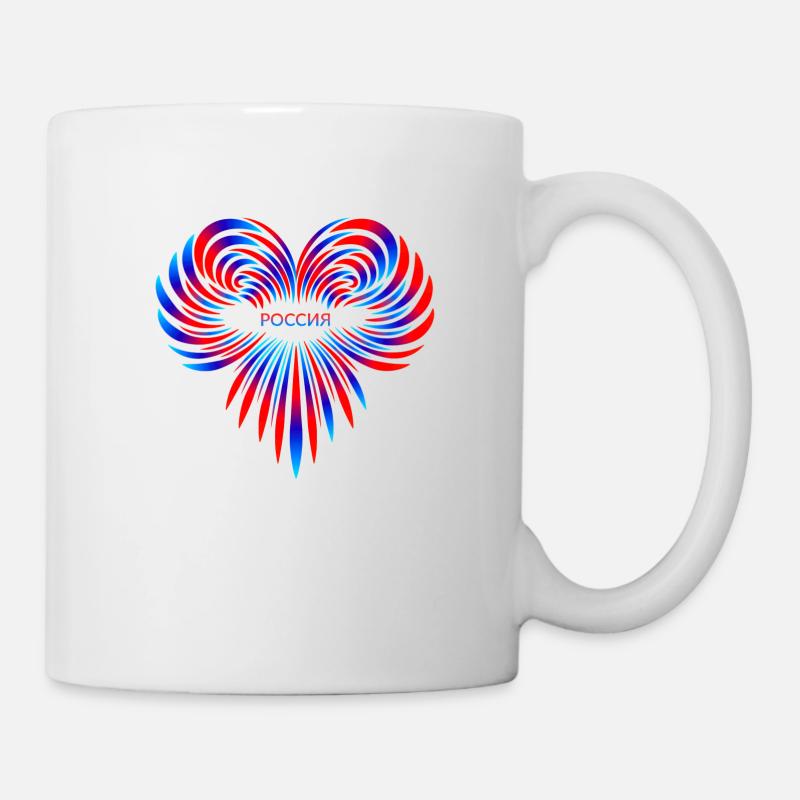 cœur - Mug blanc - blanc