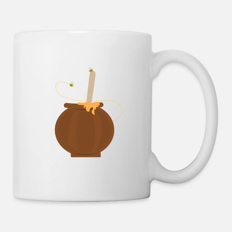 Honigtopf - Tasse - Weiß