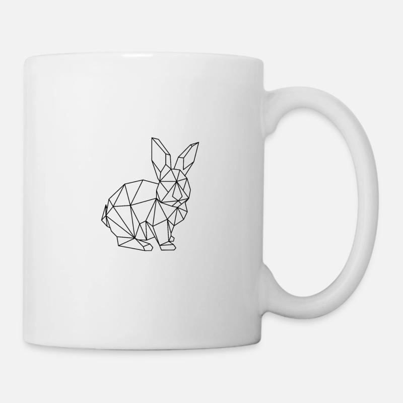 Easter Bunny Bunny Geometric Bunny Rabbit - Mug - white