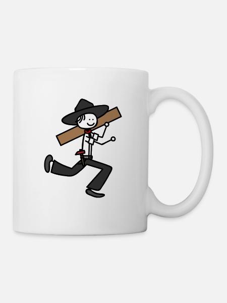 Zimmermann - Tasse - Weiß