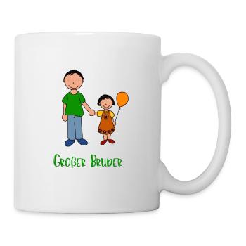 Großer Bruder - Tasse - Weiß - Rechts