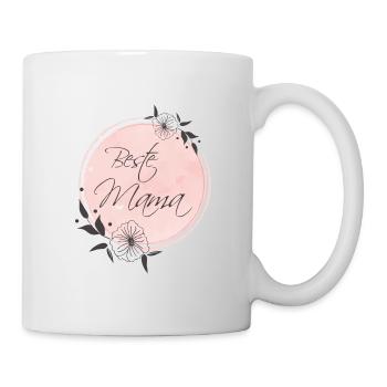 Beste Mama pastell vintage Geschenk Muttertag - Tasse - Weiß - Rechts