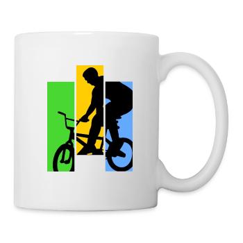 Bike Freestyle - Mug blanc - blanc - Droite