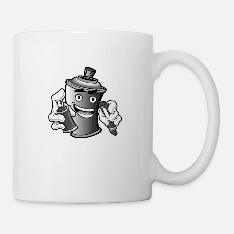 Graffiti Spray Can Sprayer Shirt - Mug - white