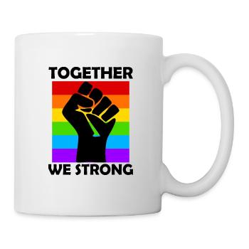 LGBTQ Rainbow Flag - Mug - white - Right