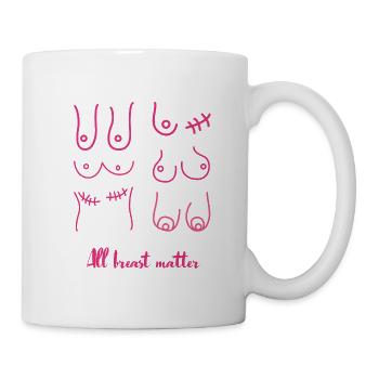 mois de la sensibilisation au cancer du sein - Mug blanc - blanc - Droite