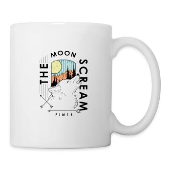 The moon scream (farbig) - Tasse - Weiß - Rechts