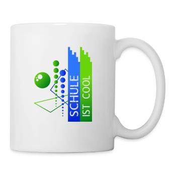 Schule ist cool - Tasse - Weiß - Rechts