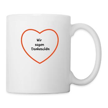 WirSagenDankeschön - Tasse - Weiß - Rechts