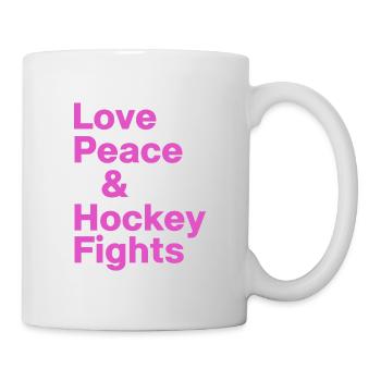 Hockey Feldhockey "Hockeyfight" Hockeysport - Tasse - Weiß - Rechts