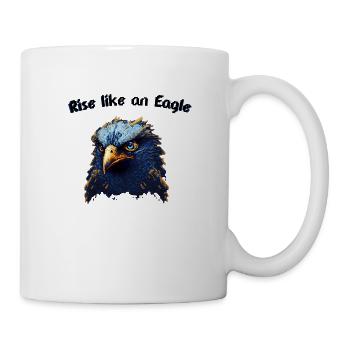 Pixel-Art Adler - Tasse - Weiß - Rechts