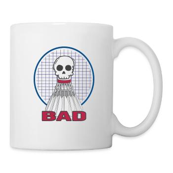 badminton player shuttlecock badminton - Mug - white - Right