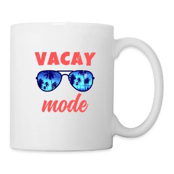 Sommerurlaub Familienausflug Retro Beach Vacay Mode - Tasse - Weiß - Rechts