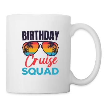 Birthday Cruise Squad Funny Cruising Boat Party - Mug - white - Right