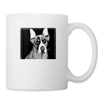 wuff wuff - Tasse - Weiß - Rechts