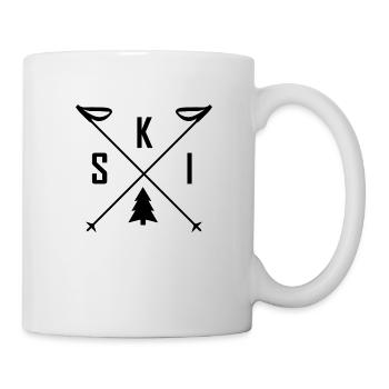 Skiing skiing ski motif for skiers - Mug - white - Right