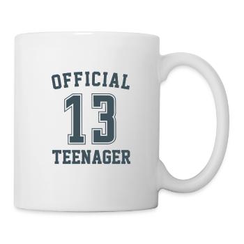 Official Teenager Warning Funny Attitude 13th - Mug - white - Right