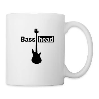 Bass Head Guitar Music Lover Bass Guitarist - Mug - white - Right