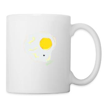 ŒUF FRIT contre mouche - Mug blanc - blanc - Droite