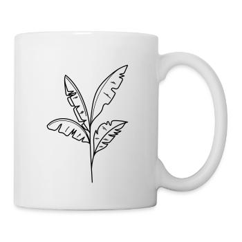 Bananen Pflanze Palme - Tasse - Weiß - Rechts